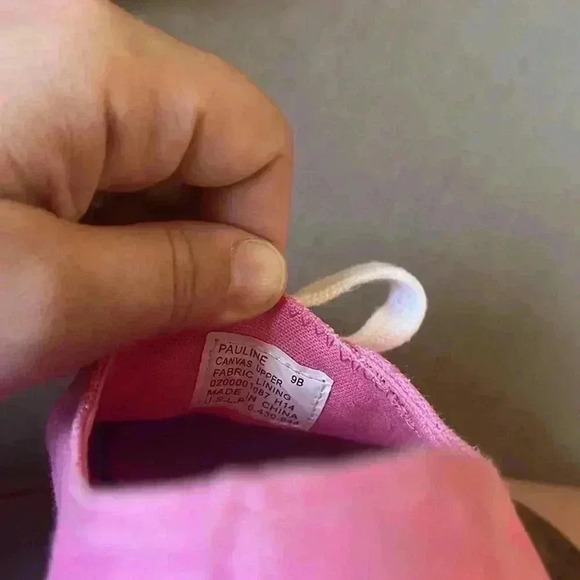 Ralph Lauren Pauline Sneakers Pink White Embroidered Logo retro shoes size 9 - Picture 8 of 9